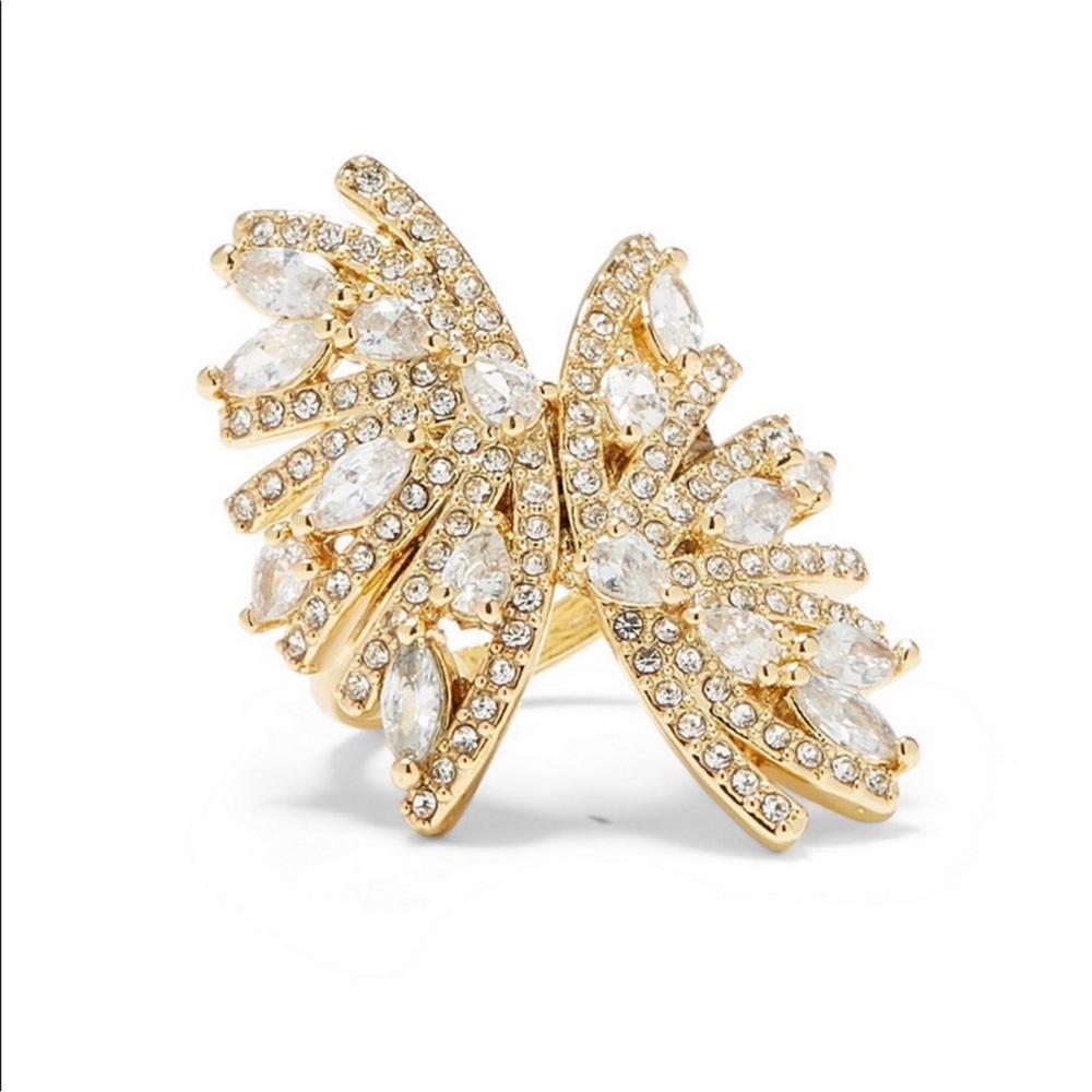 Vince Camuto Gold Cubic Zirconia Statement Ring Size 7